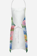 Load image into Gallery viewer, White Poodle Spring Path Apron – Artist-Designed Kitchen, BBQ &amp; Craft Apron