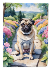 Load image into Gallery viewer, Pug Spring Path House Flag