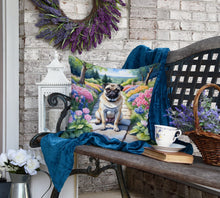 Load image into Gallery viewer, Pug Spring Path Throw Pillow