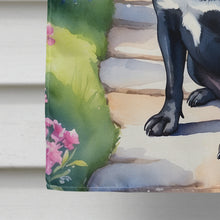 Load image into Gallery viewer, Black Pug Spring Path House Flag