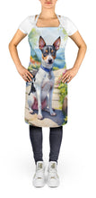 Load image into Gallery viewer, Rat Terrier Spring Path Apron – Artist-Designed Kitchen, BBQ &amp; Craft Apron