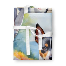 Load image into Gallery viewer, Rat Terrier Spring Path Apron – Artist-Designed Kitchen, BBQ &amp; Craft Apron