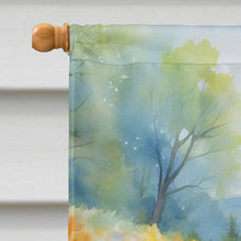 Load image into Gallery viewer, Rat Terrier Spring Path House Flag