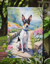 Load image into Gallery viewer, Rat Terrier Spring Path Garden Flag  – Dog-Themed Floral Outdoor Decor