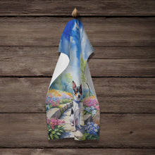 Load image into Gallery viewer, Rat Terrier Spring Path Kitchen Towel