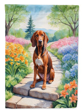 Load image into Gallery viewer, Redbone Coonhound Spring Path House Flag