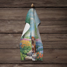 Load image into Gallery viewer, Redbone Coonhound Spring Path Kitchen Towel