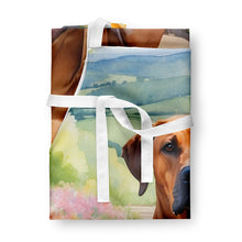 Load image into Gallery viewer, Rhodesian Ridgeback Spring Path Apron – Artist-Designed Kitchen, BBQ &amp; Craft Apron