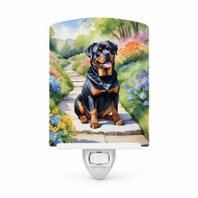 Load image into Gallery viewer, Rottweiler Spring Path Ceramic Night Light Compact, UL-Certified, Ideal for Bedroom, Bathroom, Nursery, Hallway, Kitchen, 6x4x3, Multicolor