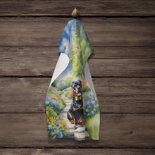 Load image into Gallery viewer, Rottweiler Spring Path Kitchen Towel