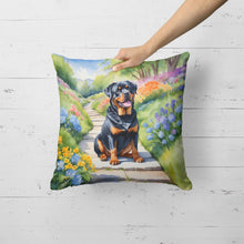 Load image into Gallery viewer, Rottweiler Spring Path Throw Pillow