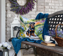 Load image into Gallery viewer, Rottweiler Spring Path Throw Pillow