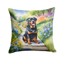 Load image into Gallery viewer, Rottweiler Spring Path Throw Pillow