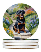 Load image into Gallery viewer, Rottweiler Spring Path Large Sandstone Coasters Pack of 4