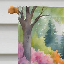 Load image into Gallery viewer, Samoyed Spring Path House Flag