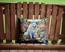 Load image into Gallery viewer, Samoyed Spring Path Throw Pillow - 14x14 Decorative Pillow – Art for Your Home &amp; Patio