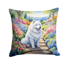 Load image into Gallery viewer, Samoyed Spring Path Throw Pillow