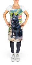 Load image into Gallery viewer, Schipperke Spring Path Apron – Artist-Designed Kitchen, BBQ &amp; Craft Apron
