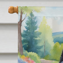 Load image into Gallery viewer, Schipperke Spring Path House Flag