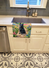 Load image into Gallery viewer, Schipperke Spring Path Kitchen Towel