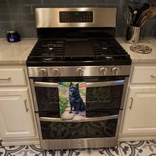 Load image into Gallery viewer, Schipperke Spring Path Kitchen Towel