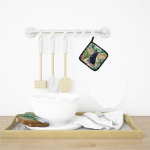 Load image into Gallery viewer, Schipperke Spring Path Pot Holders - Set of 2 Decorative Kitchen Helpers | Made in the USA