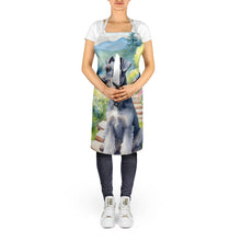 Load image into Gallery viewer, Schnauzer Spring Path Apron – Artist-Designed Kitchen, BBQ &amp; Craft Apron