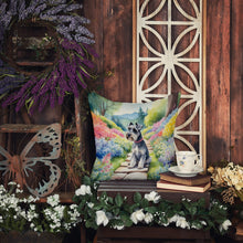 Load image into Gallery viewer, Schnauzer Spring Path Throw Pillow