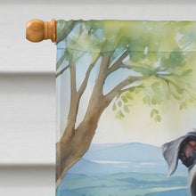 Load image into Gallery viewer, Scottish Deerhound Spring Path House Flag