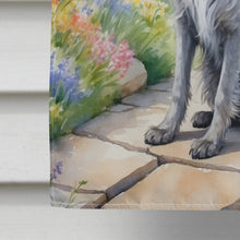 Load image into Gallery viewer, Scottish Deerhound Spring Path House Flag