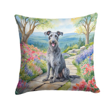 Load image into Gallery viewer, Scottish Deerhound Spring Path Throw Pillow