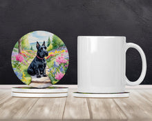 Load image into Gallery viewer, Scottish Terrier Spring Path Large Sandstone Coasters Pack of 4