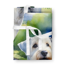 Load image into Gallery viewer, Sealyham Terrier Spring Path Apron – Artist-Designed Kitchen, BBQ &amp; Craft Apron