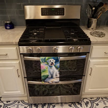 Load image into Gallery viewer, Sealyham Terrier Spring Path Kitchen Towel