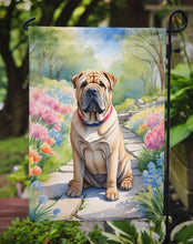 Load image into Gallery viewer, Shar Pei Spring Path Garden Flag  – Dog-Themed Floral Outdoor Decor