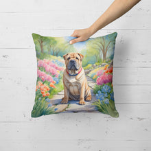 Load image into Gallery viewer, Shar Pei Spring Path Throw Pillow