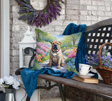 Load image into Gallery viewer, Shar Pei Spring Path Throw Pillow