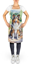 Load image into Gallery viewer, Sheltie Spring Path Apron – Artist-Designed Kitchen, BBQ &amp; Craft Apron
