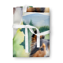 Load image into Gallery viewer, Sheltie Spring Path Apron – Artist-Designed Kitchen, BBQ &amp; Craft Apron