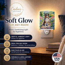 Load image into Gallery viewer, Sheltie Spring Path Ceramic Night Light Compact, UL-Certified, Ideal for Bedroom, Bathroom, Nursery, Hallway, Kitchen, 6x4x3, Multicolor