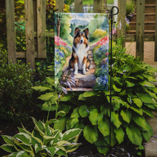 Load image into Gallery viewer, Sheltie Spring Path Garden Flag  – Dog-Themed Floral Outdoor Decor