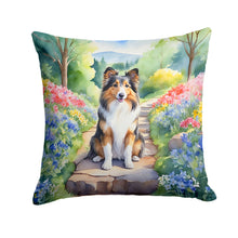 Load image into Gallery viewer, Sheltie Spring Path Throw Pillow