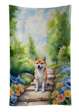 Load image into Gallery viewer, Shiba Inu Spring Path Kitchen Towel