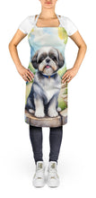 Load image into Gallery viewer, Shih Tzu Spring Path Apron – Artist-Designed Kitchen, BBQ &amp; Craft Apron