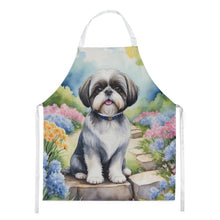 Load image into Gallery viewer, Shih Tzu Spring Path Apron – Artist-Designed Kitchen, BBQ &amp; Craft Apron