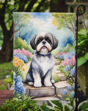Load image into Gallery viewer, Shih Tzu Spring Path Garden Flag  – Dog-Themed Floral Outdoor Decor