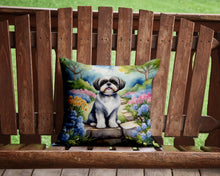 Load image into Gallery viewer, Shih Tzu Spring Path Throw Pillow - 14x14 Decorative Pillow – Art for Your Home &amp; Patio