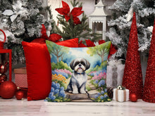 Load image into Gallery viewer, Shih Tzu Spring Path Throw Pillow - 14x14 Decorative Pillow – Art for Your Home &amp; Patio