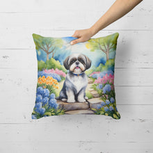 Load image into Gallery viewer, Shih Tzu Spring Path Throw Pillow