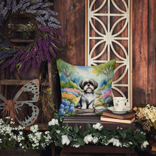 Load image into Gallery viewer, Shih Tzu Spring Path Throw Pillow